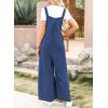 imageDokotoo Womens Casual Loose Overalls Jumpsuits One Piece Sleeveless Wide Leg Long Pant Rompers With PocketsReal Teal