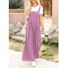 imageDokotoo Womens Casual Loose Overalls Jumpsuits One Piece Sleeveless Wide Leg Long Pant Rompers With PocketsValerian