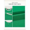 imageDokotoo Womens Casual Summer Dresses Fashion Cap Sleeve Color Block Crewneck Shift Tshirt Mini DressGreen