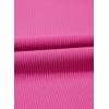 imageDokotoo Womens Casual Summer Dresses Fashion Cap Sleeve Color Block Crewneck Shift Tshirt Mini DressHot Pink