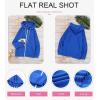 imageDokotoo Womens Full Zip Up Hoodie Long Sleeve Hooded Sweatshirts Pockets Jacket Coat for WomenA Blue