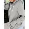 imageDokotoo Womens Full Zip Up Hoodie Long Sleeve Hooded Sweatshirts Pockets Jacket Coat for WomenA Gray
