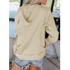 imageDokotoo Womens Full Zip Up Hoodie Long Sleeve Hooded Sweatshirts Pockets Jacket Coat for WomenA Khaki