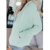 imageDokotoo Womens Full Zip Up Hoodie Long Sleeve Hooded Sweatshirts Pockets Jacket Coat for WomenA Mint Green