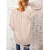 imageDokotoo Womens Long Sleeve Tops V Neck Shirts Dressy Casual Blouses Fall Outfits Trendy Clothes Clothes 2025Beige