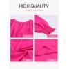imageDokotoo Womens Long Sleeve Tops V Neck Shirts Dressy Casual Blouses Fall Outfits Trendy Clothes Clothes 2025Hot Pink