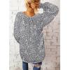 imageDokotoo Womens Long Sleeve Tops V Neck Shirts Dressy Casual Blouses Fall Outfits Trendy Clothes Clothes 2025Printgray