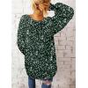 imageDokotoo Womens Long Sleeve Tops V Neck Shirts Dressy Casual Blouses Fall Outfits Trendy Clothes Clothes 2025Printgreen