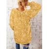imageDokotoo Womens Long Sleeve Tops V Neck Shirts Dressy Casual Blouses Fall Outfits Trendy Clothes Clothes 2025Printyellow