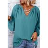 imageDokotoo Womens Long Sleeve Tops V Neck Shirts Dressy Casual Blouses Fall Outfits Trendy Clothes Clothes 2025Skobeloff