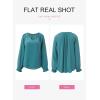 imageDokotoo Womens Long Sleeve Tops V Neck Shirts Dressy Casual Blouses Fall Outfits Trendy Clothes Clothes 2025Skobeloff