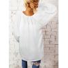 imageDokotoo Womens Long Sleeve Tops V Neck Shirts Dressy Casual Blouses Fall Outfits Trendy Clothes Clothes 2025White