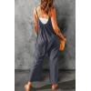 imageDokotoo Womens Loose Sleeveless Jumpsuits Adjustable Spaghetti Strap Stretchy Long Pant Romper Jumpsuit with PocketsA Deep Gray