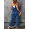 imageDokotoo Womens Loose Sleeveless Jumpsuits Adjustable Spaghetti Strap Stretchy Long Pant Romper Jumpsuit with PocketsA Light Blue