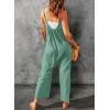 imageDokotoo Womens Loose Sleeveless Jumpsuits Adjustable Spaghetti Strap Stretchy Long Pant Romper Jumpsuit with PocketsA Mint Green 2