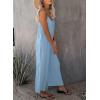 imageDokotoo Womens Loose Sleeveless Jumpsuits Adjustable Spaghetti Strap Stretchy Long Pant Romper Jumpsuit with PocketsA Sky Blue