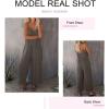 imageDokotoo Womens Loose Sleeveless Jumpsuits Adjustable Spaghetti Strap Stretchy Long Pant Romper Jumpsuit with PocketsGray