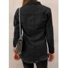 imageDokotoo Womens Oversized Denim Jacket Casual Long Sleeve Denim Shirts Distresse Jean Jacket Fall Outfits 2025A Black