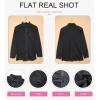 imageDokotoo Womens Oversized Denim Jacket Casual Long Sleeve Denim Shirts Distresse Jean Jacket Fall Outfits 2025A Black