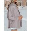 imageDokotoo Womens Oversized Denim Jacket Casual Long Sleeve Denim Shirts Distresse Jean Jacket Fall Outfits 2025A Gray