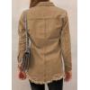 imageDokotoo Womens Oversized Denim Jacket Casual Long Sleeve Denim Shirts Distresse Jean Jacket Fall Outfits 2025A1 Brown