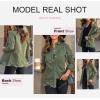 imageDokotoo Womens Oversized Denim Jacket Casual Long Sleeve Denim Shirts Distresse Jean Jacket Fall Outfits 2025A1 Green