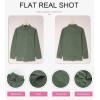 imageDokotoo Womens Oversized Denim Jacket Casual Long Sleeve Denim Shirts Distresse Jean Jacket Fall Outfits 2025A1 Green