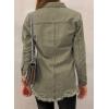 imageDokotoo Womens Oversized Denim Jacket Casual Long Sleeve Denim Shirts Distresse Jean Jacket Fall Outfits 2025A1 Khaki