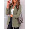 imageDokotoo Womens Oversized Denim Jacket Casual Long Sleeve Denim Shirts Distresse Jean Jacket Fall Outfits 2025A1 Khaki