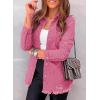 imageDokotoo Womens Oversized Denim Jacket Casual Long Sleeve Denim Shirts Distresse Jean Jacket Fall Outfits 2025A1 Rose