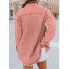 imageDokotoo Womens Oversized Denim Jacket Casual Long Sleeve Denim Shirts Distresse Jean Jacket Fall Outfits 2025B2 Pink