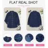 imageDokotoo Womens Oversized Denim Jacket Casual Long Sleeve Denim Shirts Distresse Jean Jacket Fall Outfits 2025B3 Blue