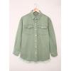 imageDokotoo Womens Oversized Denim Jacket Casual Long Sleeve Denim Shirts Distresse Jean Jacket Fall Outfits 2025B5 Green
