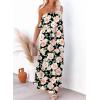 imageDokotoo Womens Strapless Dresses Casual Summer High Waist Side Split Flowy Boho Maxi DressBlack