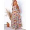 imageDokotoo Womens Strapless Dresses Casual Summer High Waist Side Split Flowy Boho Maxi DressMulticolor a