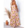 imageDokotoo Womens Strapless Dresses Casual Summer High Waist Side Split Flowy Boho Maxi DressYellow