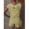 imageDokotoo Womens Summer Casual Rompers Striped Shorts Overalls Adjustable Drawstring Waist Jumpsuits One Piece OutfitsYellow