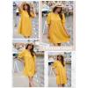 imageDokotoo Womens Summer Crewneck Puff Sleeve Babydoll Elegant Empire Waist Mini Swing Skater Dresses with Pockets1 Yellow