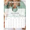 imageDokotoo Womens Summer Tops 34 Lantern Sleeve Casual VNeck TShirts Pleated Loose Tunic HollowOut BlouseWhite