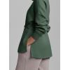 imageDokotoo Womens Sweatshirt Oversized Half Zip Up Drawstring Waist Long Sleeve Side Slits Soft Casual Pullover Sweatshirts TopsDark Green