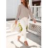 imageDokotoo Womens Tops Casual Pleated V Neck Puff Long Sleeve T Shirts Loose Tunic Business BlouseGray