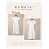 imageDokotoo Womens V Neck Elegant Party Dress Short Sleeve Skater Dress Wedding Guest DressesWhite