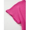 imageDokotoo Womens Waffle Knit Tops 2025 Fall Summer V Neck Shirts Casual Trendy Womens Blouses Basic TeeA Rose Red