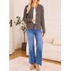 imageDokotoo Cardigan Sweaters for Women Lightweight Long Sleeve Open Front 2025 Button Down Jacket WinterCoffee