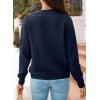 imageDokotoo Cardigan Sweaters for Women Lightweight Long Sleeve Open Front 2025 Button Down Jacket WinterNavy Blue