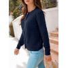 imageDokotoo Cardigan Sweaters for Women Lightweight Long Sleeve Open Front 2025 Button Down Jacket WinterNavy Blue