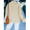 imageDokotoo Corduroy Sherpa Jacket for Women Button Down Fleece Fur Collar Winter Warm CoatA Apricot