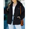 imageDokotoo Corduroy Sherpa Jacket for Women Button Down Fleece Fur Collar Winter Warm CoatA Black