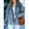 imageDokotoo Corduroy Sherpa Jacket for Women Button Down Fleece Fur Collar Winter Warm CoatA Sky Blue