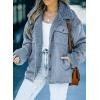 imageDokotoo Corduroy Sherpa Jacket for Women Button Down Fleece Fur Collar Winter Warm CoatA Sky Blue